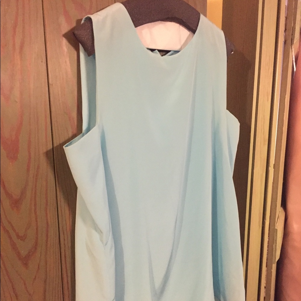 Antonio Melani Pale Blue Silky Top
